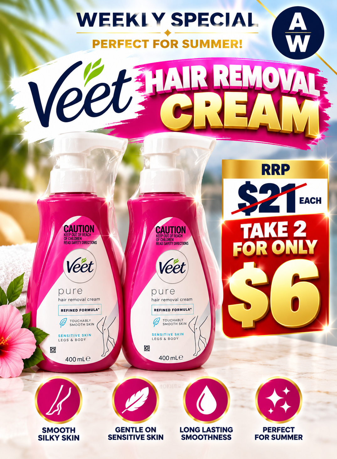 VEET HAIR REMOVAL CREAM